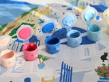 Kit de peinture au numéro - Santorini par  Maja Tomljanovic