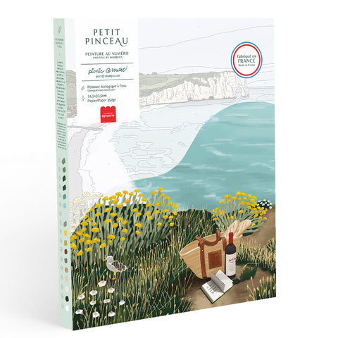 Coffret peinture au numéro - Picnic à Etretat