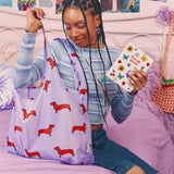 Sac emplettes teckel - Sac de courses réutilisable