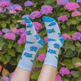 Chaussettes Hortensias