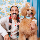 Mini pince à cheveux Coeur blanc