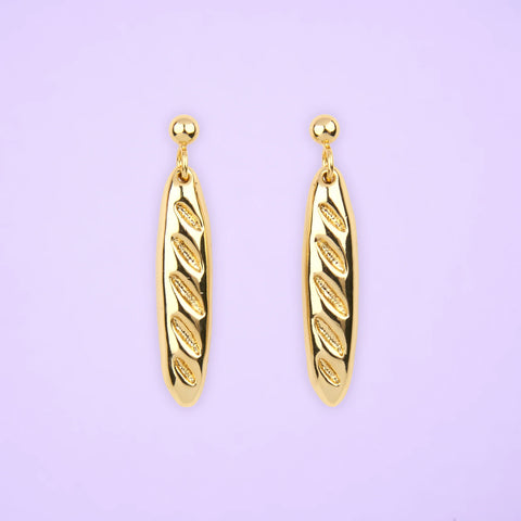 Boucles d'oreilles baguette