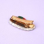 Barrette buche de Noel