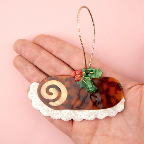 Déco de Noël - Bûche de noël