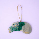 Déco de Noël - Chat pull hiver