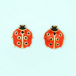 Boucles d'oreilles coccinelle-  Coucou Suzette