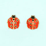 Boucles d'oreilles coccinelle-  Coucou Suzette