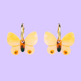 Boucles d'oreilles papillon jaune-  Coucou Suzette