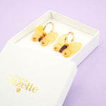 Boucles d'oreilles papillon jaune-  Coucou Suzette