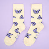 Chaussettes Papillon mauve - Coucou Suzette