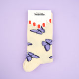Chaussettes Papillon mauve - Coucou Suzette