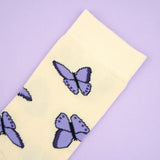 Chaussettes Papillon mauve - Coucou Suzette