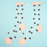 Chaussettes transparentes Coccinelles - Coucou Suzette