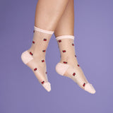 Chaussettes transparentes Coccinelles - Coucou Suzette