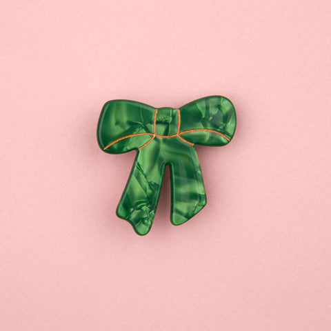Barrette Noeud Vert - Coucou Suzette