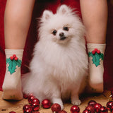 Chaussettes Houx à pompons - Coucou Suzette