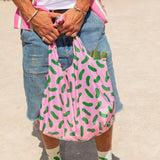 Sac emplettes cornichon - Sac de courses réutilisable