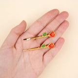 Duo de barrettes fines Roses - Coucou Suzette