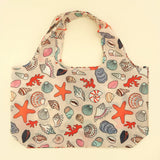Sac emplettes coquillages - Sac de courses réutilisable