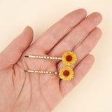 Duo de barrettes fines Tournesols - Coucou Suzette