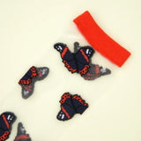Chaussettes transparentes Papillon noir - Coucou Suzette