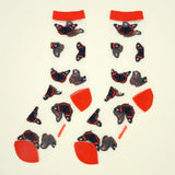 Chaussettes transparentes Papillon noir - Coucou Suzette