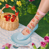 Chaussettes transparentes Tartes aux fraises - Coucou Suzette