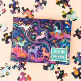 Holographic puzzle 'Unicorn Galaxy' - 100 pieces