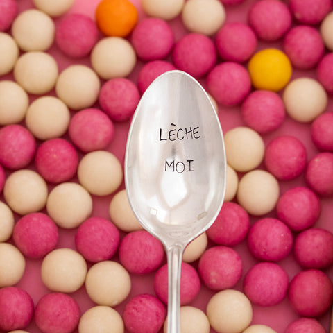 Cuillère Vintage - Lèche moi