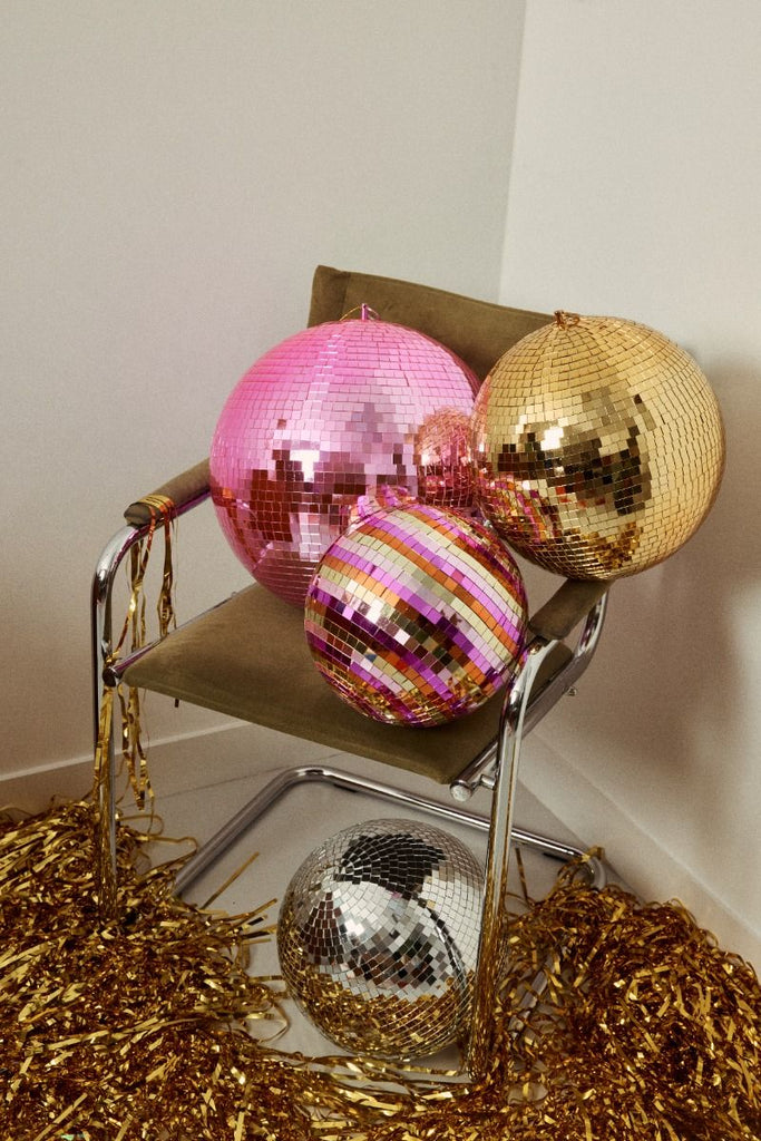 Lot De 18 Mini Boules à Facettes Disco Dorées Et Argentées - Décoration Fête Parfaite