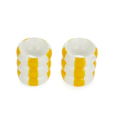 Coquetier Floats x2,jaune en céramique