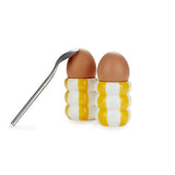 Coquetier Floats x2,jaune en céramique