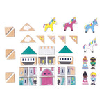 Set de 34 cubes en bois Royaume enchanté - Cross roads
