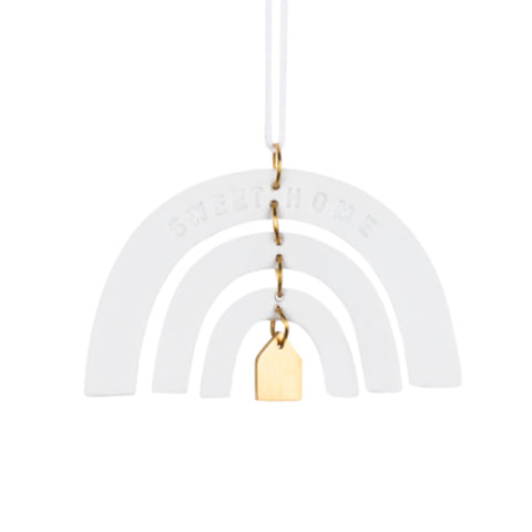 Suspension petit arc-en-ciel maison Sweet Home