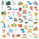 50 gommettes -Animaux