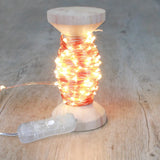 Guirlande Micro-Led Cuivre 20 m avec Bobine 200 LEDs