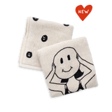 Lot de 2 serviettes de bain Smiley girl - Hand towels set Smiley girl