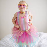 Set de super-héroïne rose gold 7/8 ans