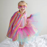 Set de super-héroïne rose gold 7/8 ans