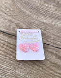 Boucles d'oreilles Clip Boutique Glitter Heart