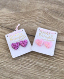 Boucles d'oreilles Clip Boutique Glitter Heart