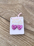 Boucles d'oreilles Clip Boutique Glitter Heart