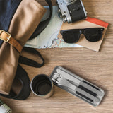 Les couverts nomades en acier inoxydable