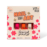 Kit vernis à ongles 2en1 - Flower Power