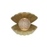 Lampe coquillage à paillettes dorées  ATELIER JASMIN