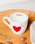 Le mug Family forever en porcelaine - rouge