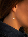 Longues boucles d'oreilles Papillon