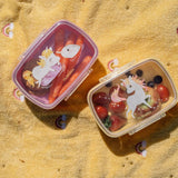 Lunch box - set de 2 - la plage des licornes