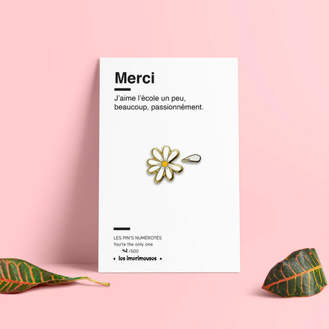 Pin's merci - Marguerite