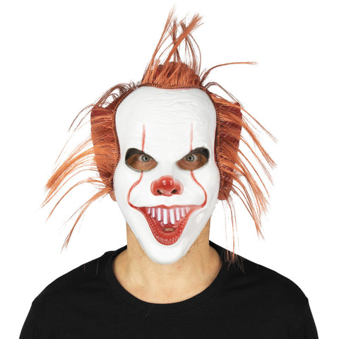 Masque clown avec cheveux